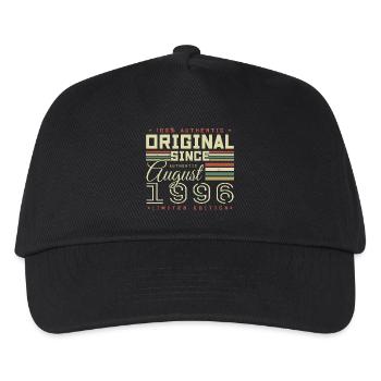 August 1996 Retro August 1996 August 1996 Anniversary - Kids’ Baseball Cap - black - Front