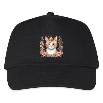 Adorable cat princess - Kids’ Baseball Cap - black - Front