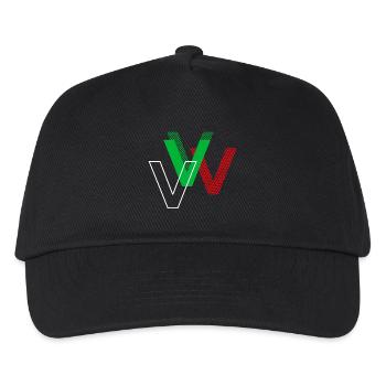 Lettre V - Casquette de baseball Enfant - noir - Devant