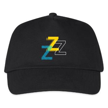Alphabet Buchstabe Z - Kinder Basecap - Schwarz - Vorne
