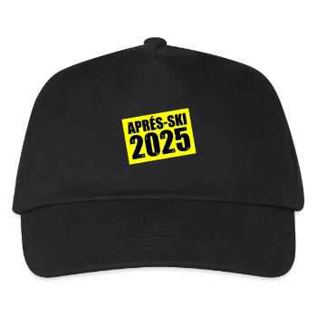Apres Ski 2025 - Kinder Basecap - Schwarz - Vorne