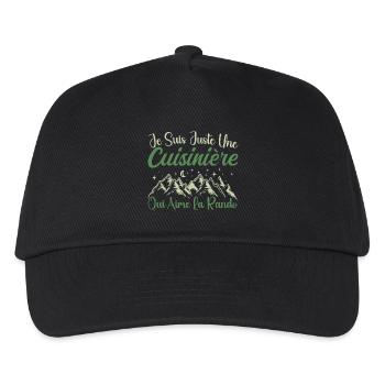 Cuisinière aventurier passionnée de Randonnée - Casquette de baseball Enfant - noir - Devant