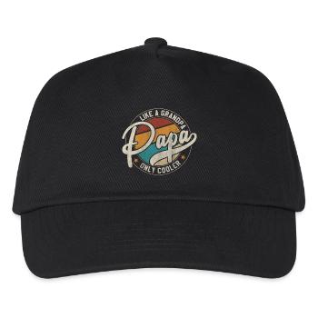 Papa like a grandpa only cooler - Casquette de baseball Enfant - noir - Devant