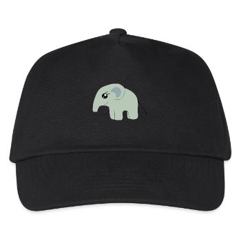 Kawaii Chibi Kawaii Elefant Kawaii Kinder Manga - Kinder Basecap - Schwarz - Vorne