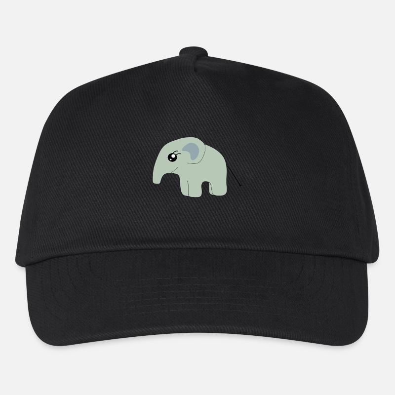 Kawaii Chibi Kawaii Elefant Kawaii Kinder Manga - Kinder Basecap - Schwarz