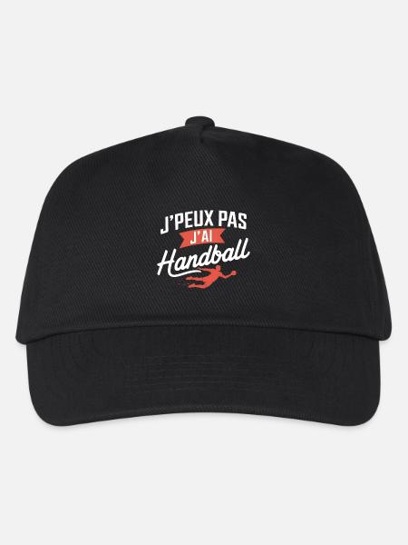 Ich kann nicht, ich habe Handball - Kinder Basecap - Schwarz