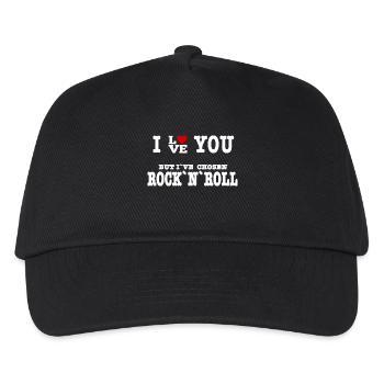 I Love But I've Chosen Rock and Rol - Kids’ Baseball Cap - black - Front