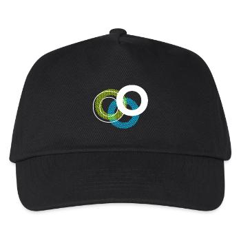 O Buchstabe - Kinder Basecap - Schwarz - Vorne