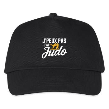 Ich kann nicht, ich habe Judo - Kinder Basecap - Schwarz - Vorne