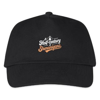 Half Century Shenanigans Party Hat Birthday - Kids’ Baseball Cap - black - Front
