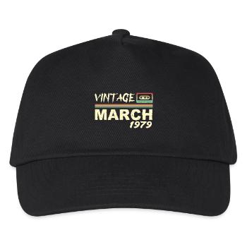 March 1979 - March 1979 - Kids’ Baseball Cap - black - Front