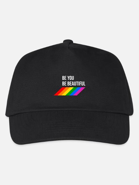 LGBTQIA Beautiful Rainbow - Kinder Basecap - Schwarz