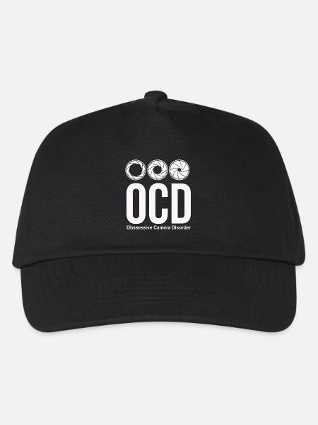 ocd photographer funny - Kids’ Baseball Cap - black