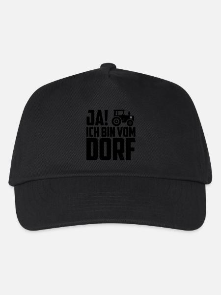 Ich bin vom Dorf - Kinder Basecap - Schwarz