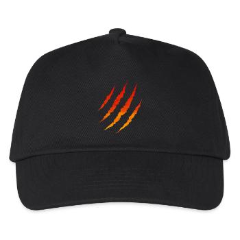 Fire scratches - Kids’ Baseball Cap - black - Front