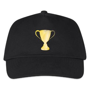 Coupe d'or - Casquette de baseball Enfant - noir - Devant