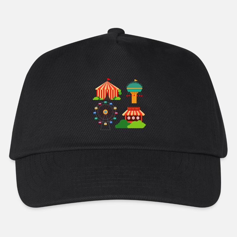 fête foraine - Casquette de baseball Enfant - noir