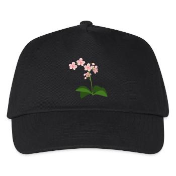 orchidée - Casquette de baseball Enfant - noir - Devant