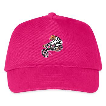 BMX Fahrrad / Bike 01_dreifarbig - Kinder Basecap - Fuchsia - Vorne