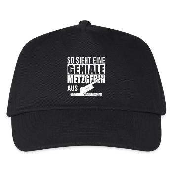 Geniale Metzgerin - Kinder Basecap - Schwarz - Vorne