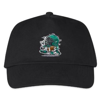 FOOTBALL PLAYER- American Football Comic Gift - Kids’ Baseball Cap - black - Front