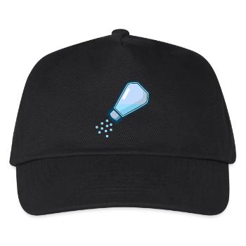 Salt shaker food chef kitchen - Kids’ Baseball Cap - black - Front