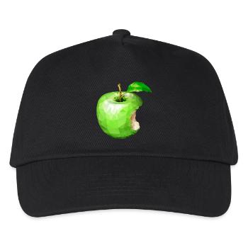 Apfel,Kunst,Obst - Kinder Basecap - Schwarz - Vorne