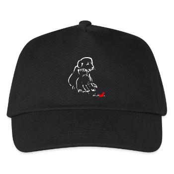 Hund und Katze - Kinder Basecap - Schwarz - Vorne