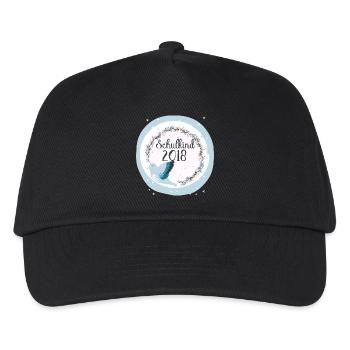 Ecolier 2018 inscriptions fille d'oiseaux - Casquette de baseball Enfant - noir - Devant