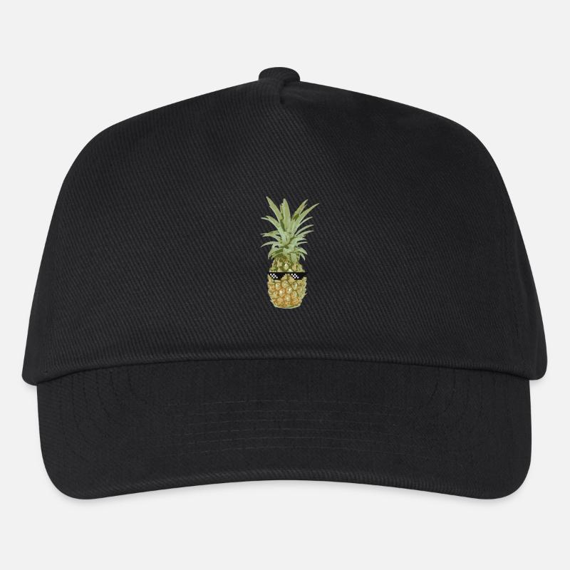 Th.. Life Ananas Geschenk Idee - Kinder Basecap - Schwarz
