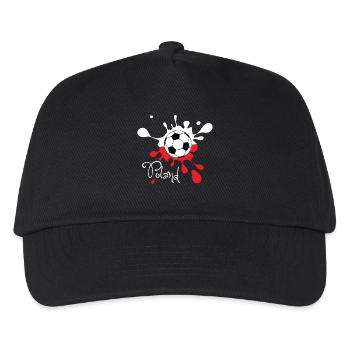 Football Poland Color splash World Cup WC World Cup - Kids’ Baseball Cap - black - Front