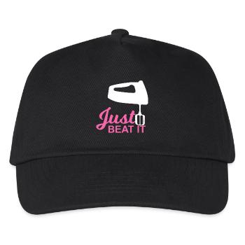 Juste battu! - Cadeau - Casquette de baseball Enfant - noir - Devant