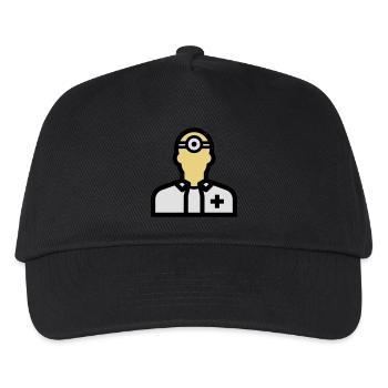 Pflegepersonal, Krankenpfleger, Pfleger, Arzt, - Kinder Basecap - Schwarz - Vorne