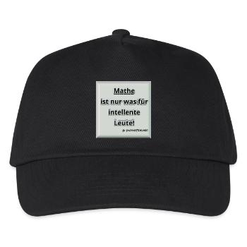 Mathe! Intelligent. Geschenk / Geschenkidee - Kinder Basecap - Schwarz - Vorne