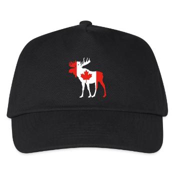 Moose Canada - Casquette de baseball Enfant - noir - Devant