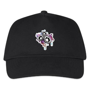 Abstrakte Graffiti-Lautsprecher Illustration - Kinder Basecap - Schwarz - Vorne