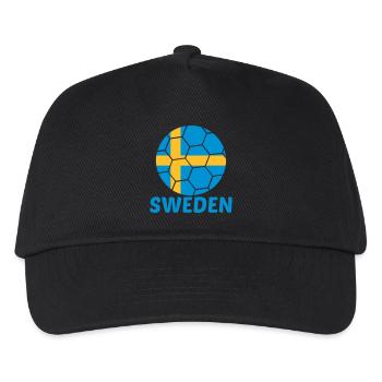 Sweden Sweden Text Flag Cool Football Fan Fun - Kids’ Baseball Cap - black - Front