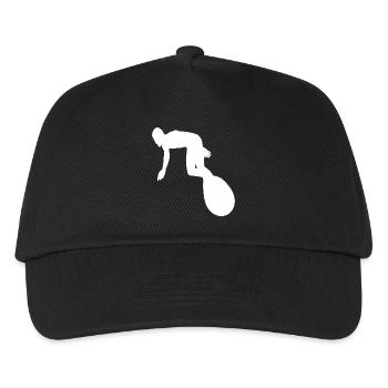 Surfing Surfer Surfboard Wellenreiten Wellenreiter - Kinder Basecap - Schwarz - Vorne