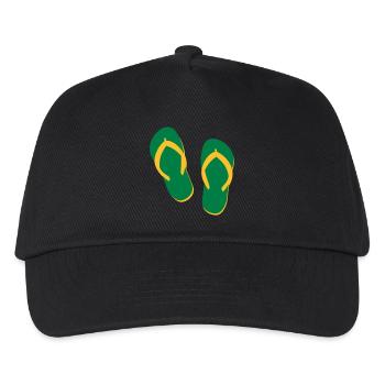 Summer Flip Flops – Beach & Holiday Vibes - Kids’ Baseball Cap - black - Front