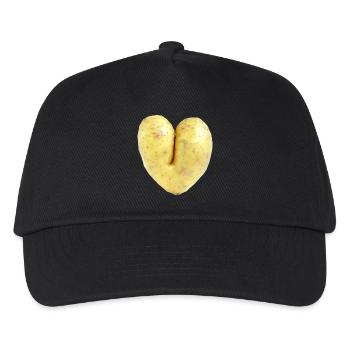 Potato heart - Kids’ Baseball Cap - black - Front