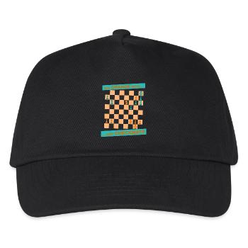 The ORANGE move ... and CHECKMATE - Morphy - Kids’ Baseball Cap - black - Front