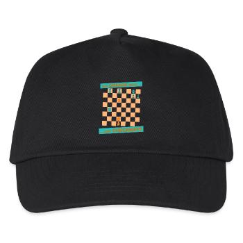 The ORANGE move ... and CHECKMATE - Lucena - Kids’ Baseball Cap - black - Front