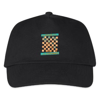 Die ORANGE Bewegung ... und CHECKMATE - Griechisch - Kinder Basecap - Schwarz - Vorne