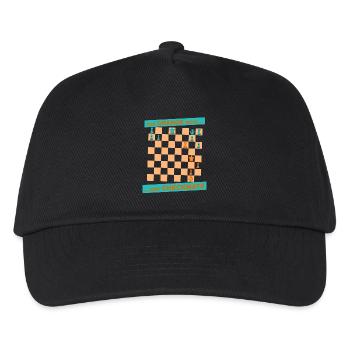 The ORANGE move ... and CHECKMATE - shoulder straps - Kids’ Baseball Cap - black - Front