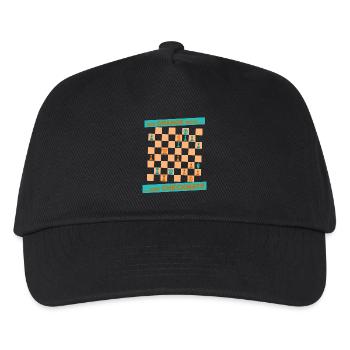 Die ORANGE Bewegung ... und CHECKMATE - Anastasia - Kinder Basecap - Schwarz - Vorne