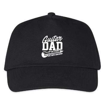 Fantastisches Gitarren-Vati-Hemd - Kinder Basecap - Schwarz - Vorne