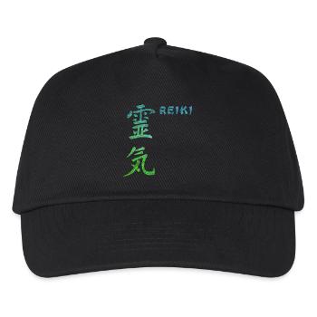 reiki japanisch e 5 - Kinder Basecap - Schwarz - Vorne