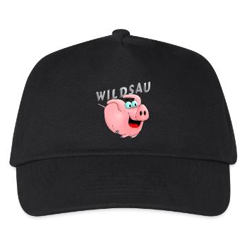 Wildsau - Kinder Basecap - Schwarz - Vorne
