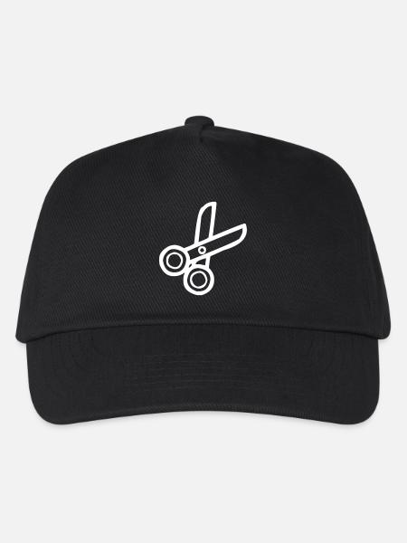 Scissors for cutting - Kids’ Baseball Cap - black