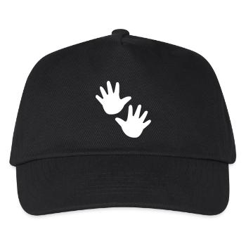Mains mains enfants enfants - Casquette de baseball Enfant - noir - Devant